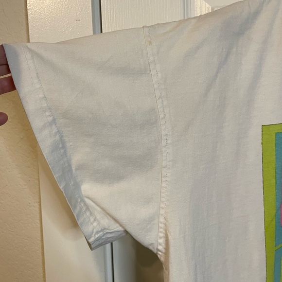 VTG Ultra Pink white graphic retro graphic oversized tee unisex sz XL (?) - Picture 3 of 12